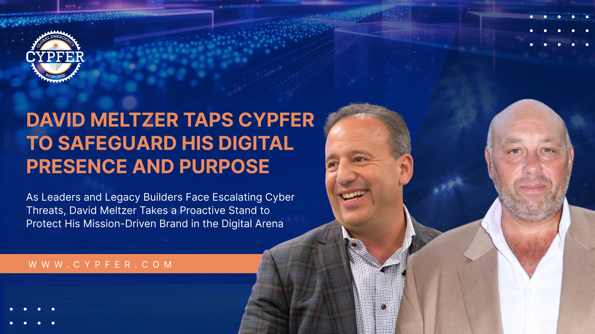 Cybersecurity promotion featuring David Meltzer